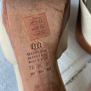 5” Aldo cream heels